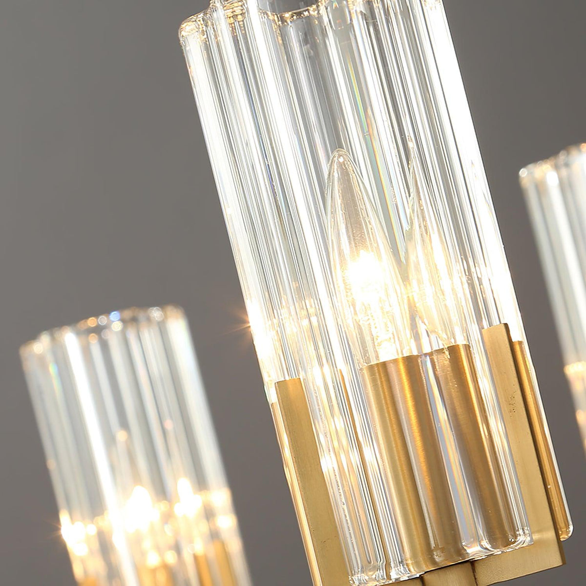 Lustra Chandelier Laiton Verre Moderne - Neutralighting