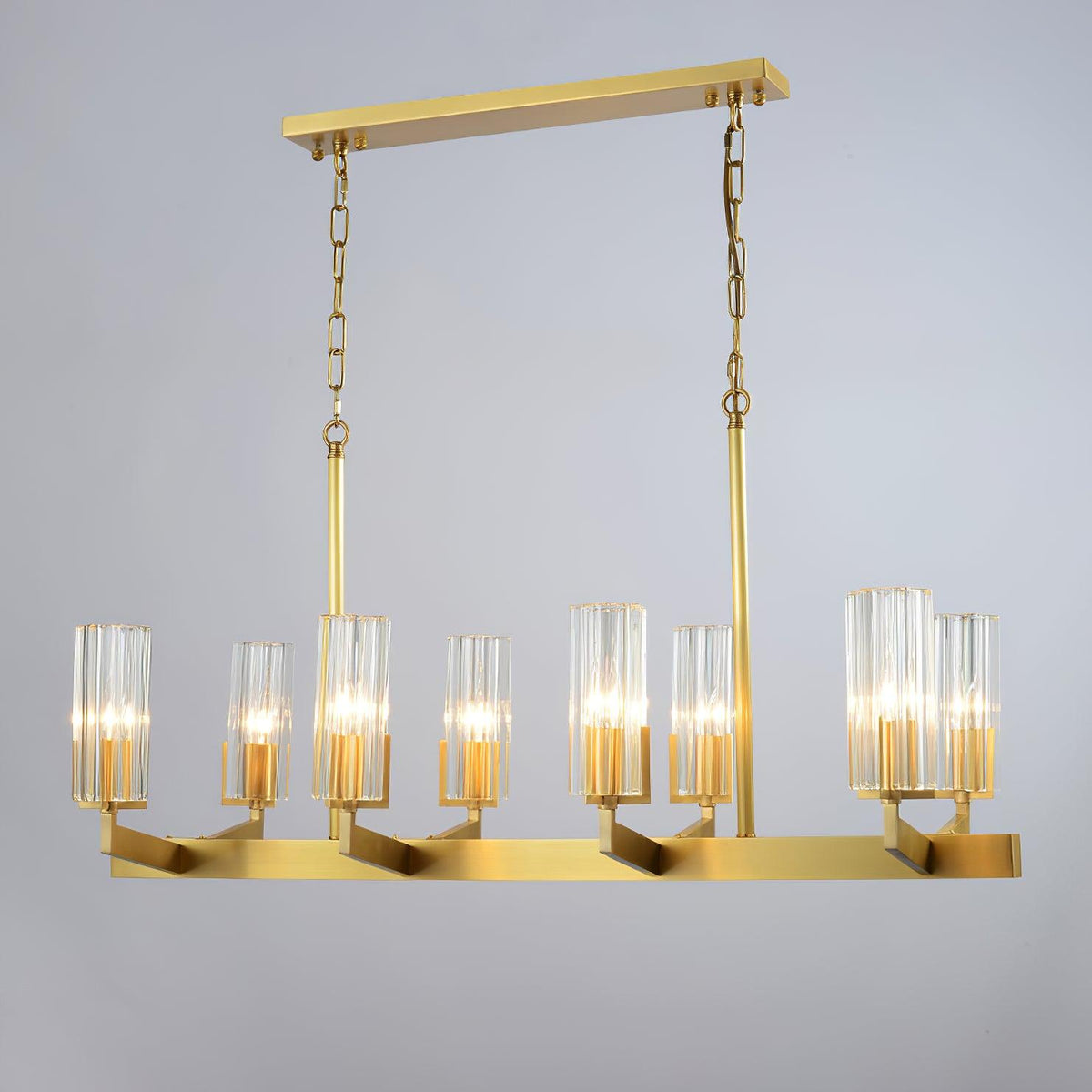 Lustra Chandelier Laiton Verre Moderne - Neutralighting