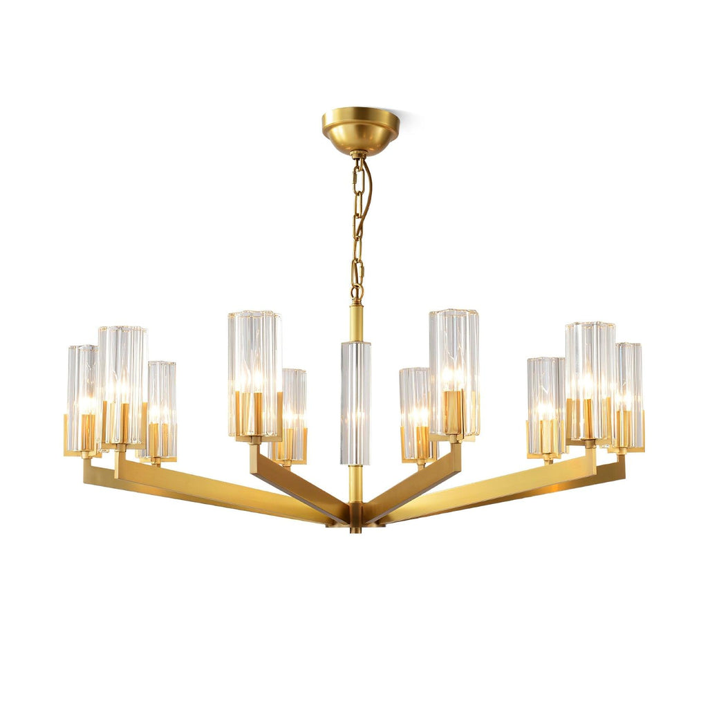 Lustra Chandelier Laiton Verre Moderne - Neutralighting