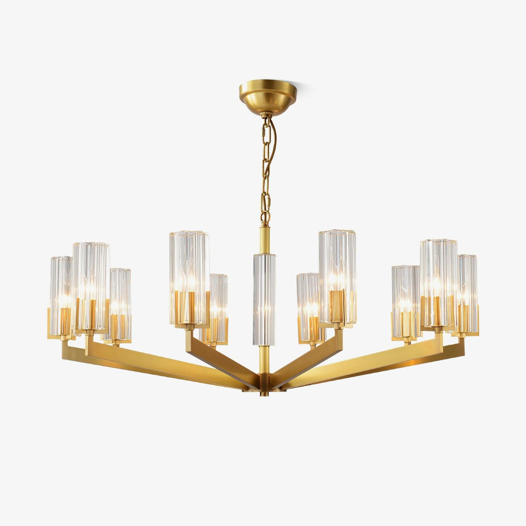 Lustra Chandelier Laiton Verre Moderne - Neutralighting