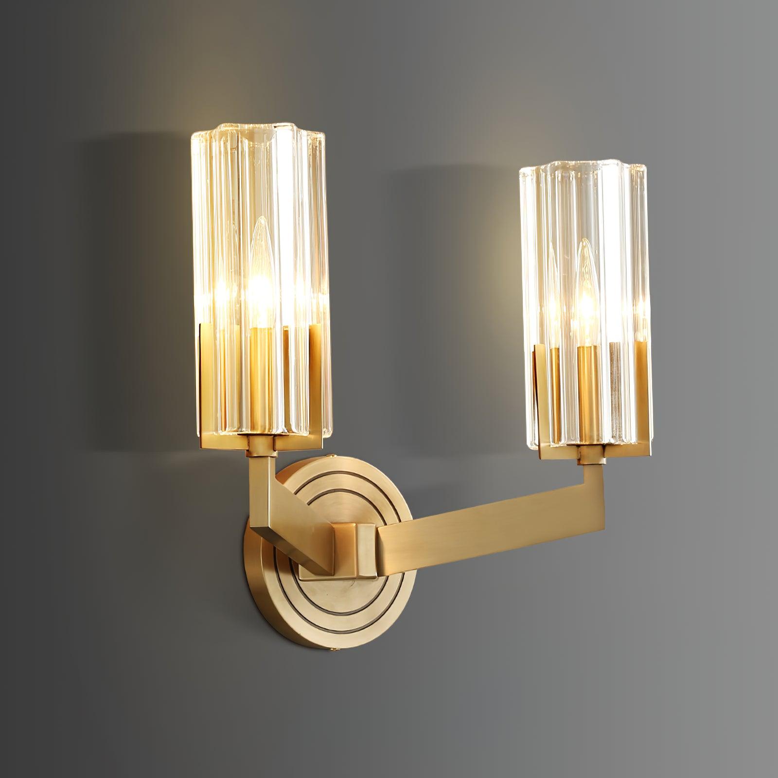 Aqua Lampe Murale en Laiton et Verre Haut de Gamme - Neutralighting