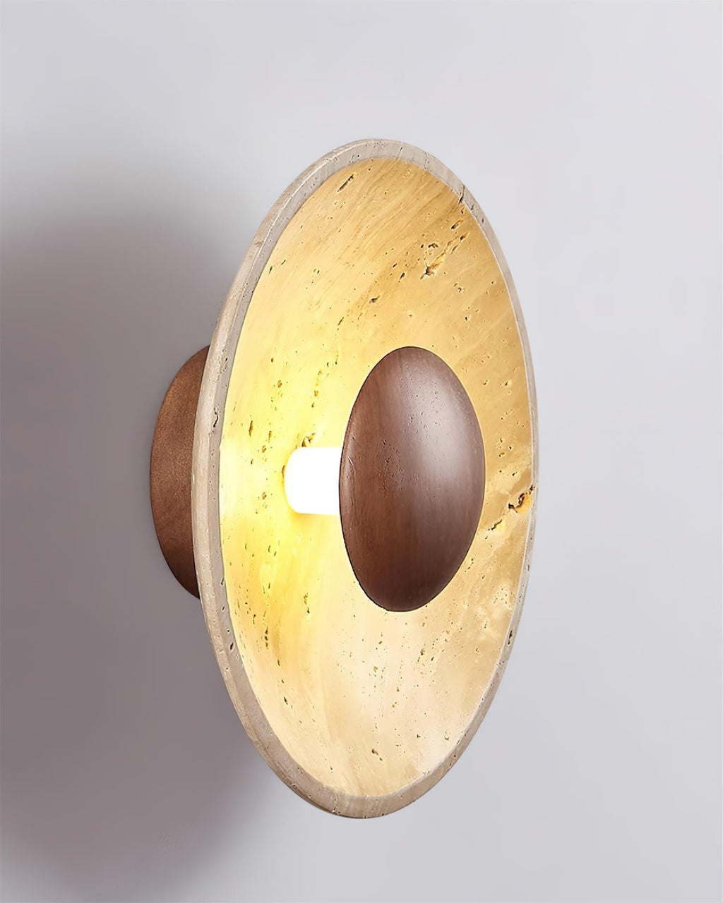 Gionne Applique Murale en Bois et Travertin - Neutralighting
