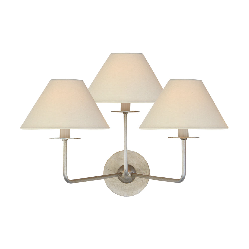 Kelley Applique Murale Trois Abat-Jours en Tissu - Neutralighting