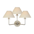 Kelley Applique Murale Trois Abat-Jours en Tissu - Neutralighting