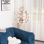 Kelly Lampe Pendante Globe Floral Rustique - Neutralighting