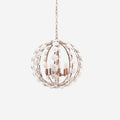 Kelly Lampe Pendante Globe Floral Rustique - Neutralighting