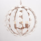 Kelly Lampe Pendante Globe Floral Rustique - Neutralighting