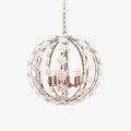 Kelly Lampe Pendante Globe Floral Rustique - Neutralighting