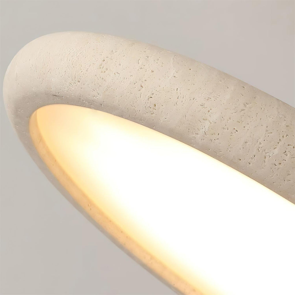 Dovai Lampe Plafonnier Semi-Encastrée en Travertin - Neutralighting