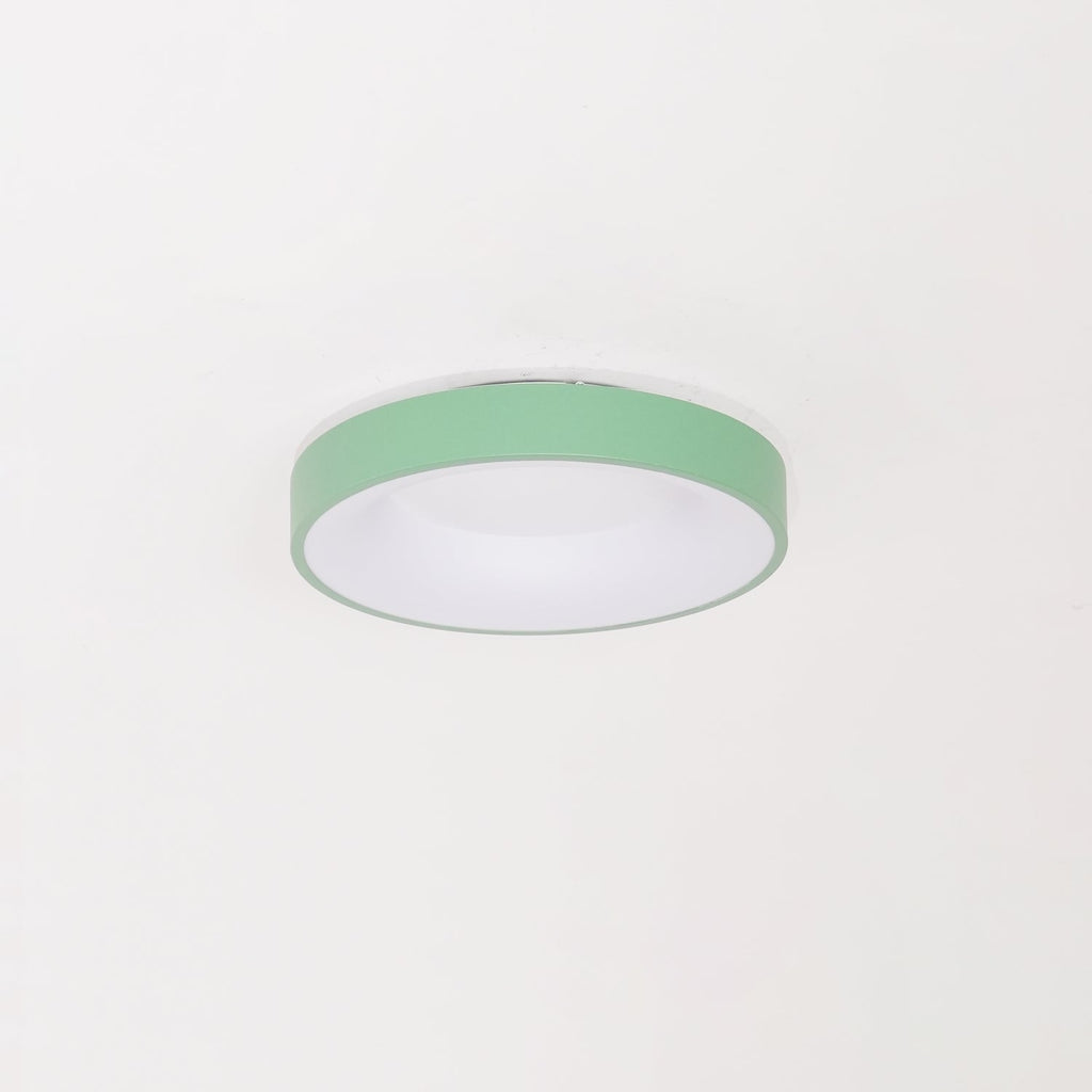 Solara Plafonnier en fer contemporain abat-jour vert - Neutralighting