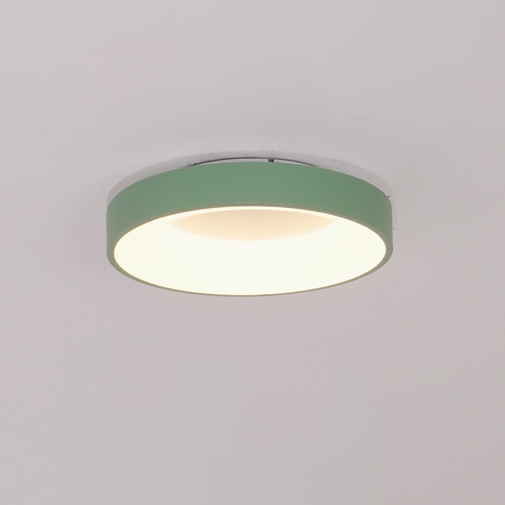 Solara Plafonnier en fer contemporain abat-jour vert - Neutralighting