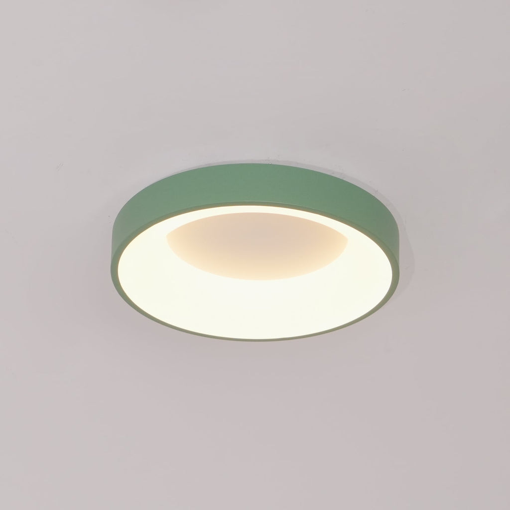 Solara Plafonnier en fer contemporain abat-jour vert - Neutralighting