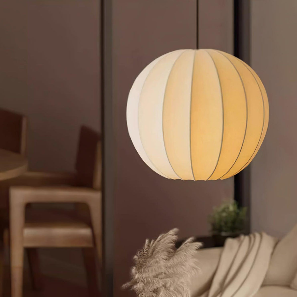 Solarce Soie Scandinave Pendentif Lampe - Neutralighting