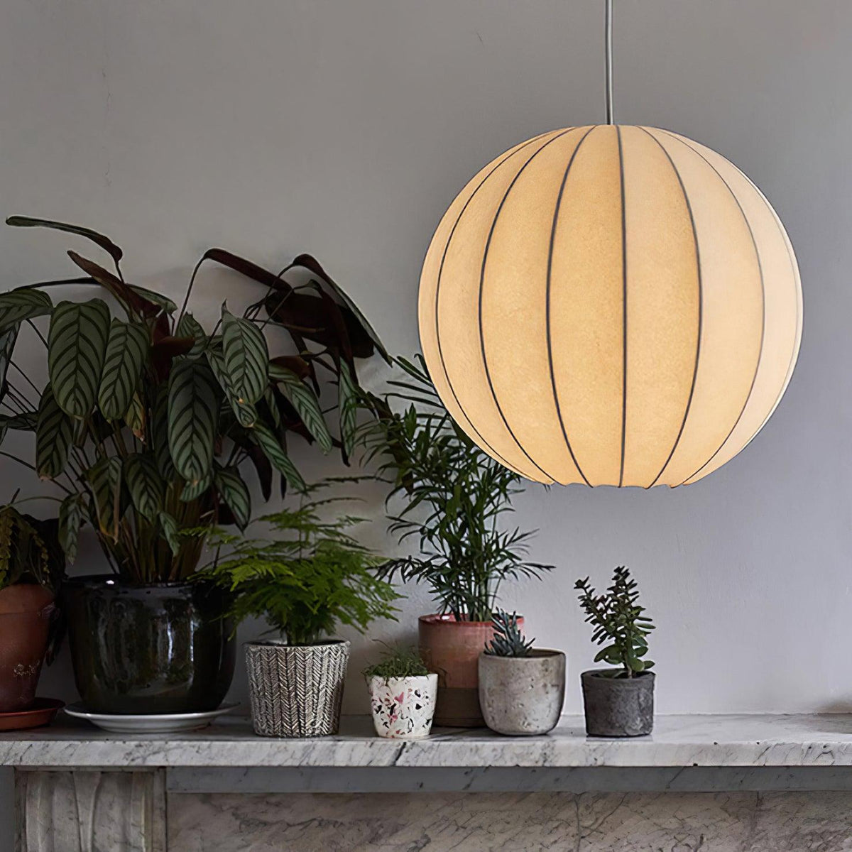 Solarce Soie Scandinave Pendentif Lampe - Neutralighting