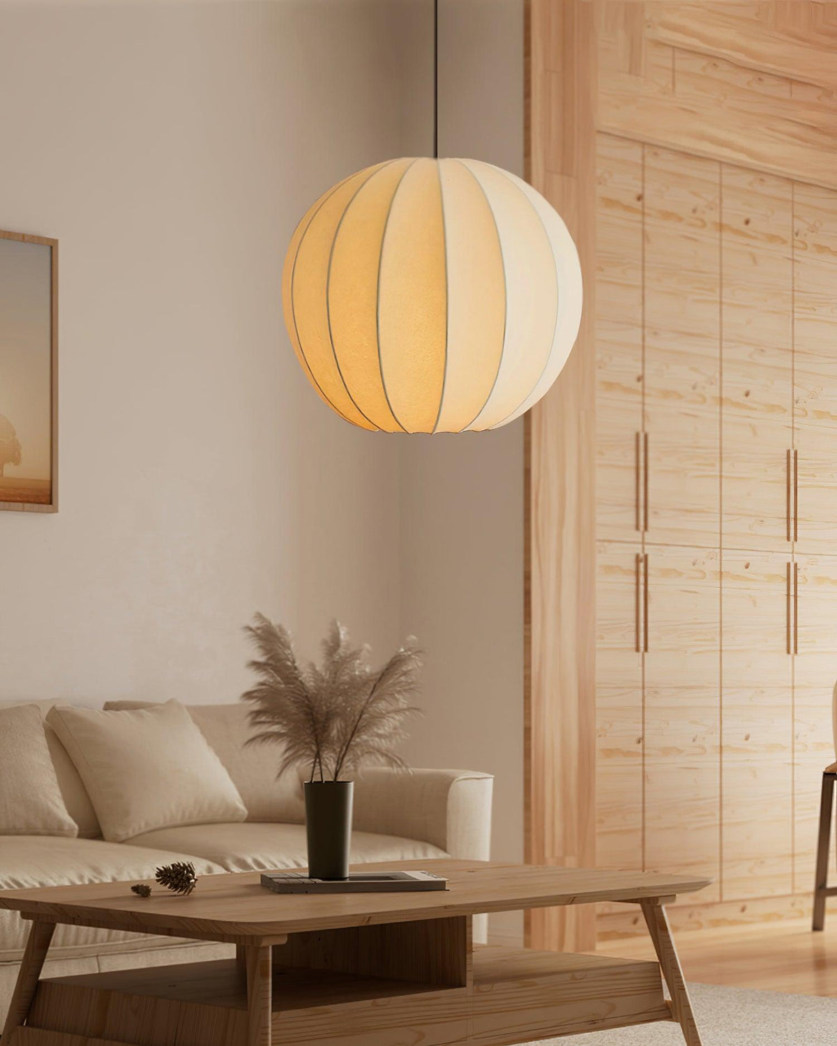 Solarce Soie Scandinave Pendentif Lampe - Neutralighting