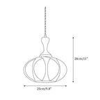 Kenso Suspension Lampe en Tissu Sphérique Col en Bois - Neutralighting
