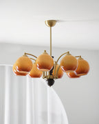 Viora Chandelier Bois Verre Mid-Century - Neutralighting