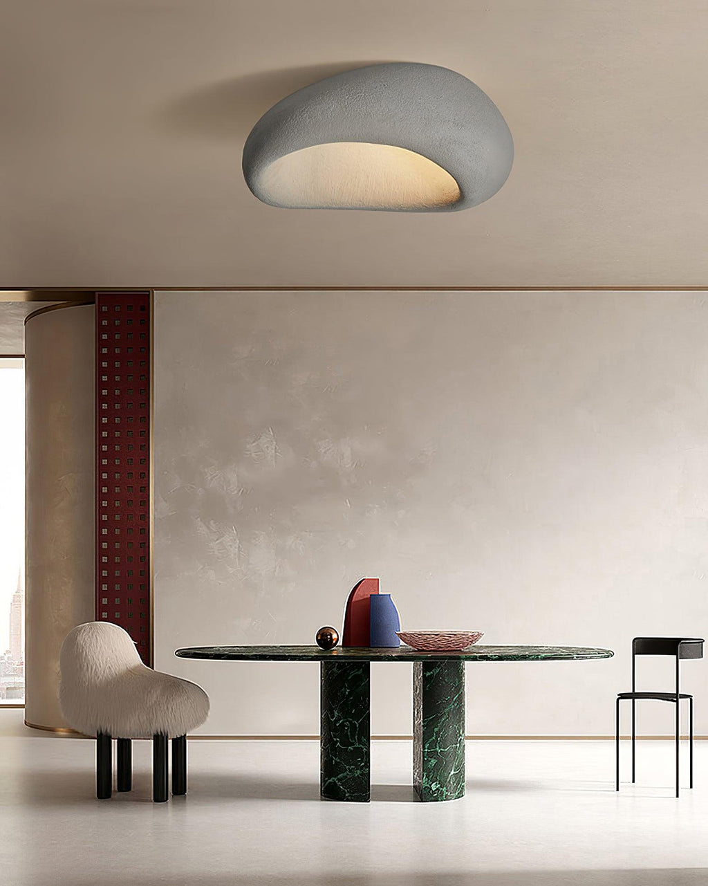 Solara Plafonnier avec Lune Japonaise Wabi-Sabi - Neutralighting