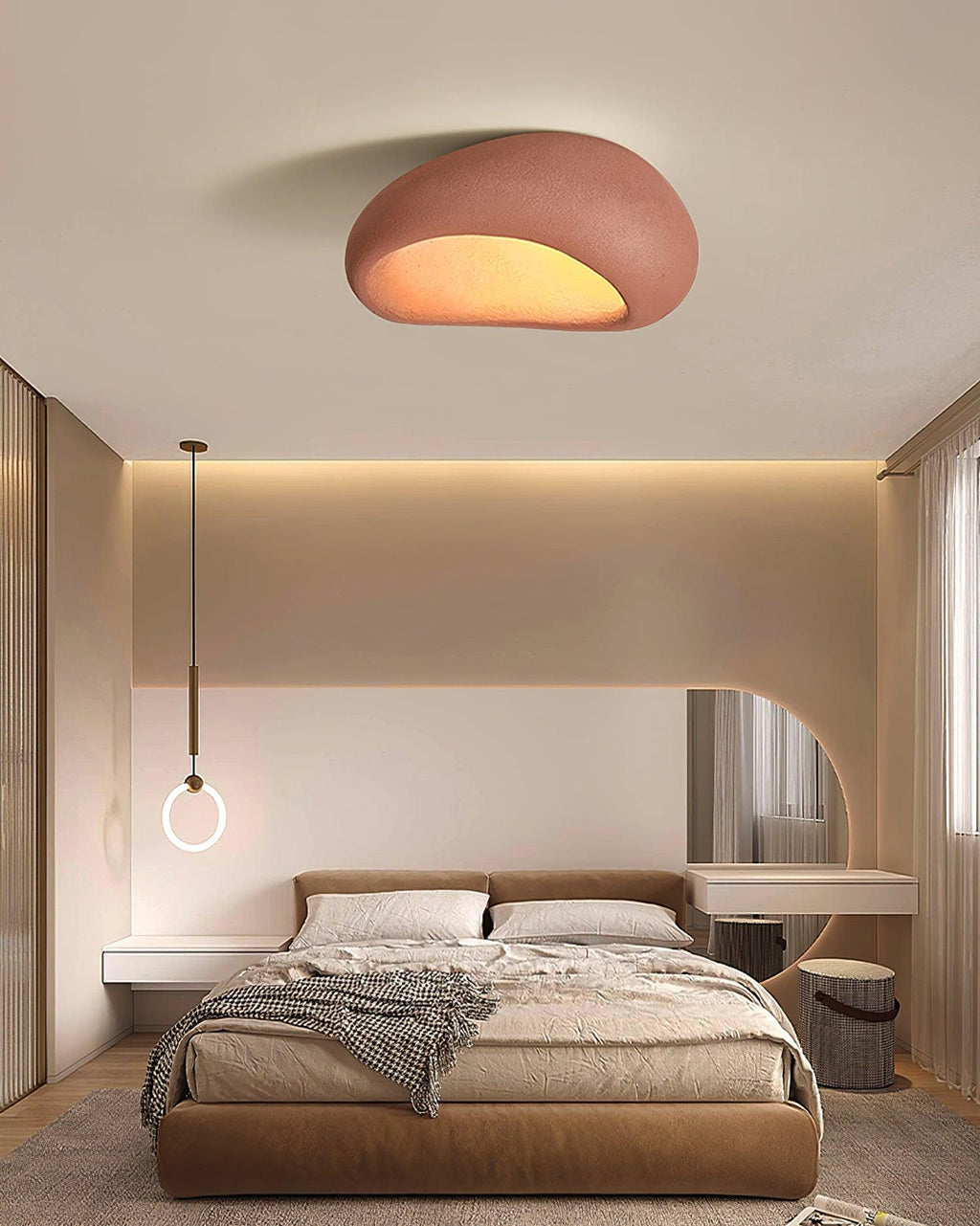 Solara Plafonnier avec Lune Japonaise Wabi-Sabi - Neutralighting