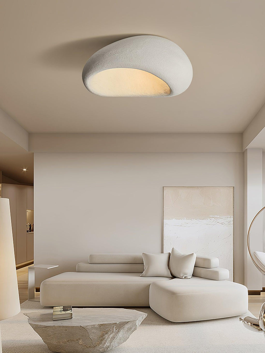 Solara Plafonnier avec Lune Japonaise Wabi-Sabi - Neutralighting