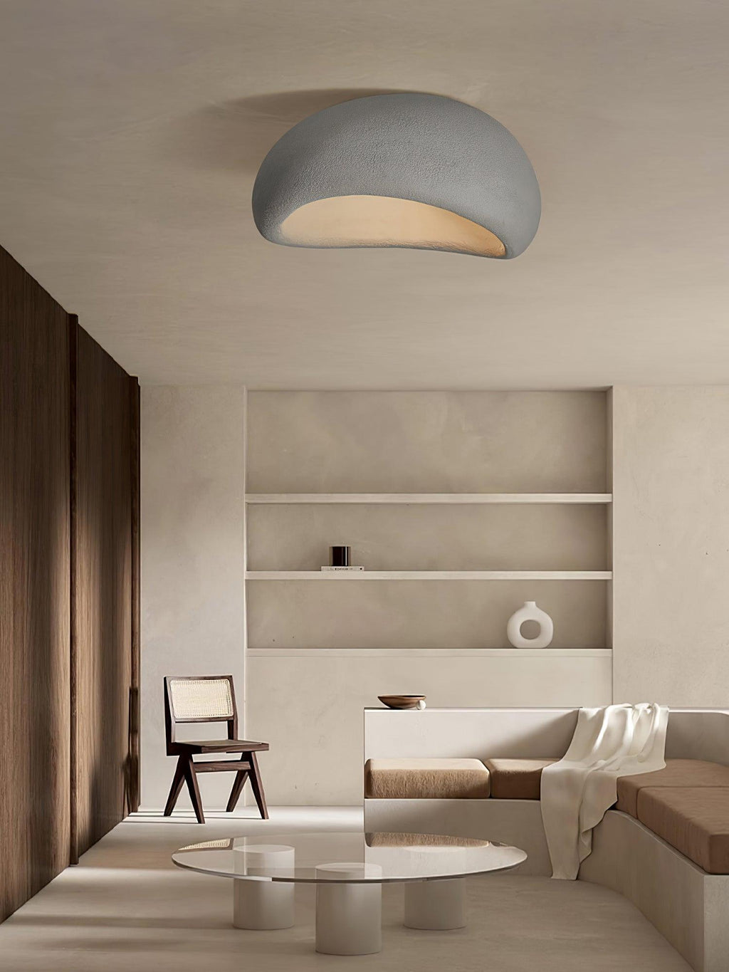 Solara Plafonnier avec Lune Japonaise Wabi-Sabi - Neutralighting