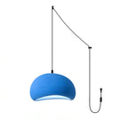Solara Pendant Lamp Plaster Half Dome Plug In Wabi Sabi - Neutralighting