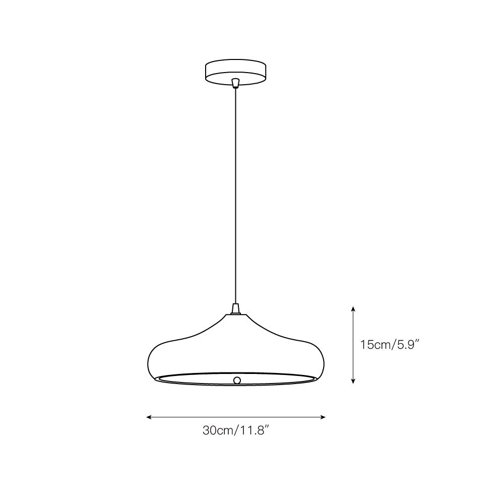 Etalyra Lampe Pendentive Métal Noir Minimaliste Moderne - Neutralighting