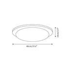 Kidson Plafonnier Résine Texturée Ton Bois LED - Neutralighting