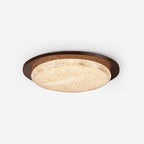 Kidson Plafonnier Résine Texturée Ton Bois LED - Neutralighting