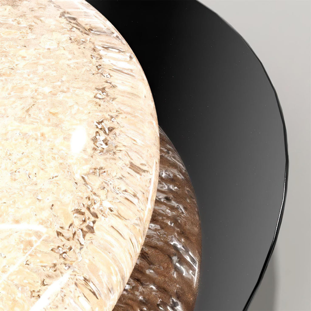 Kidson Plafonnier Résine Texturée Ton Bois LED - Neutralighting