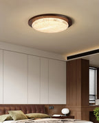 Kidson Plafonnier Résine Texturée Ton Bois LED - Neutralighting