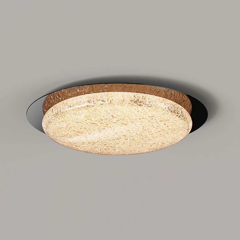 Kidson Plafonnier Résine Texturée Ton Bois LED - Neutralighting