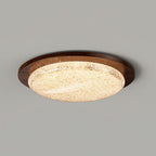 Kidson Plafonnier Résine Texturée Ton Bois LED - Neutralighting