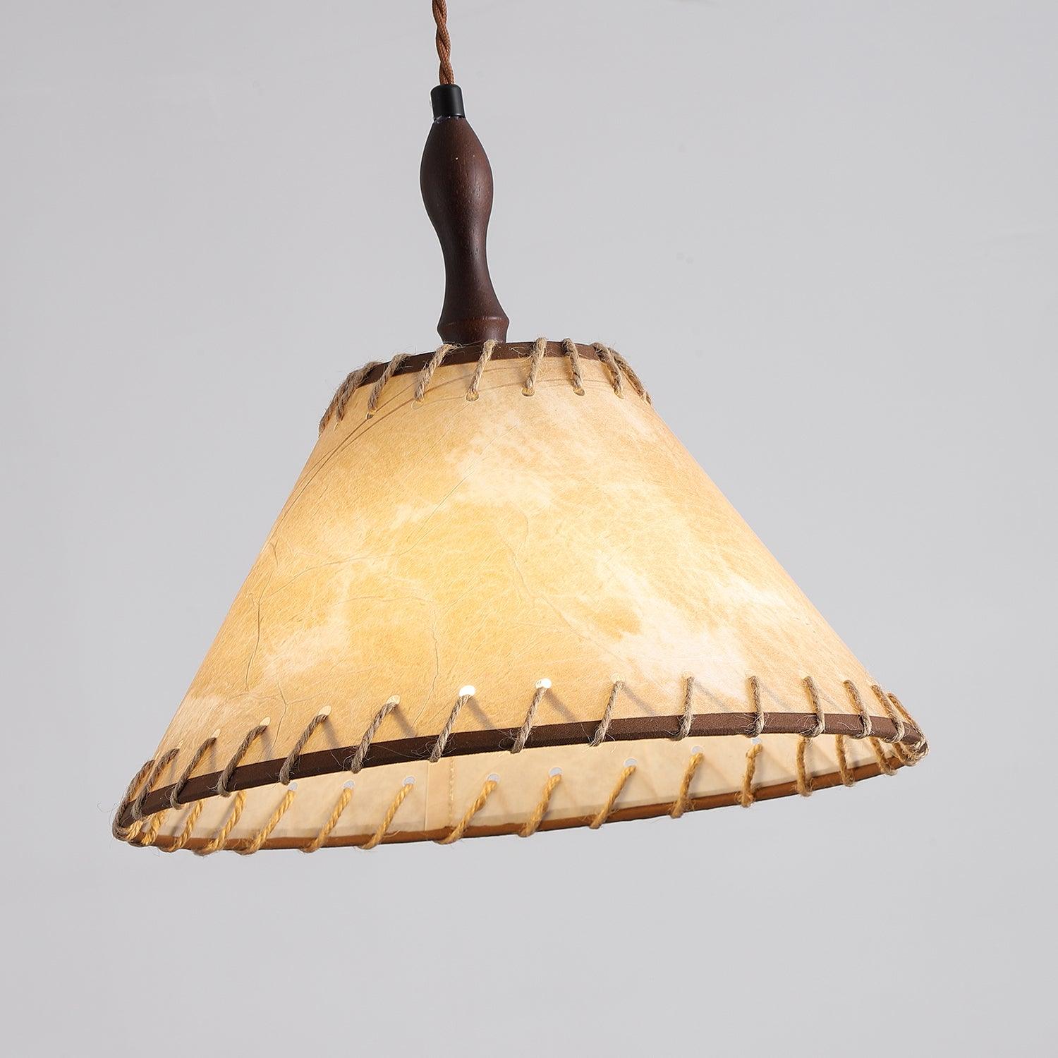Kiko Lampe Pendante Tissu Chanvre Wabi Sabi Organique - Neutralighting