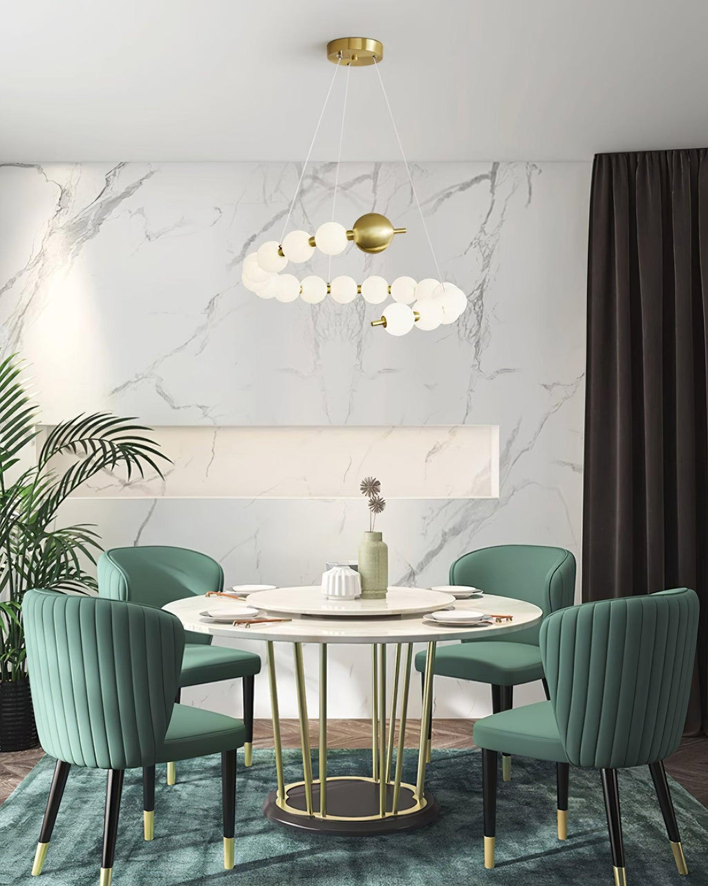 Lyra Chandelier Moderne Sphères Acryliques - Neutralighting