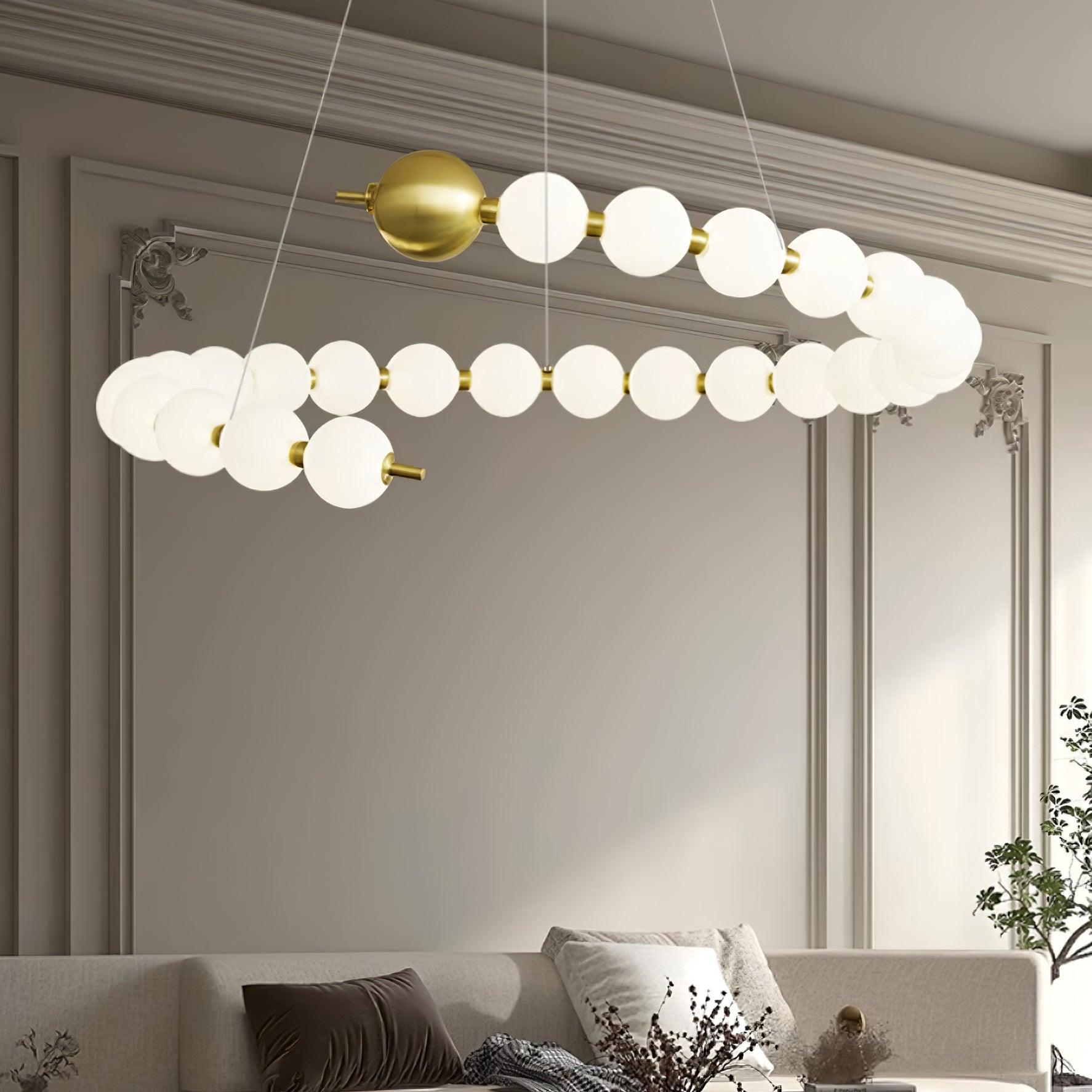 Lyra Chandelier Moderne Sphères Acryliques - Neutralighting