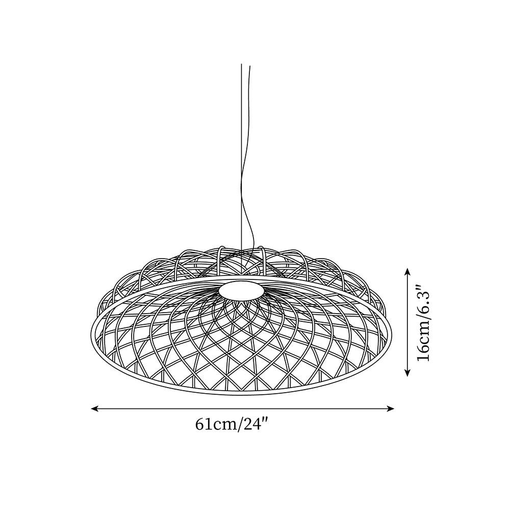 Fiona Lustre Pendentif Maille Réticulée - Neutralighting