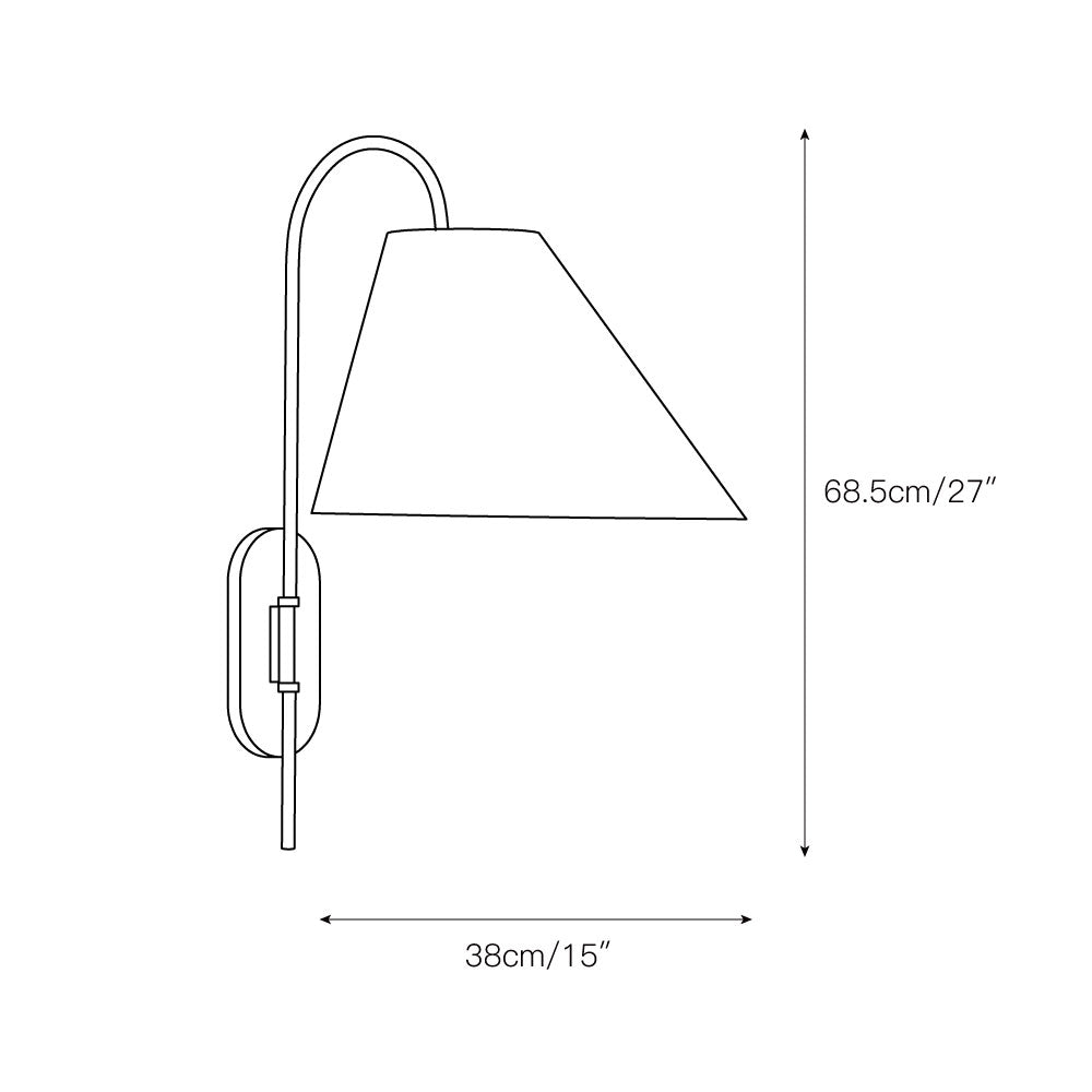 Nyphaiel Applique Murale Laiton Tissu Minimaliste Moderne - Neutralighting