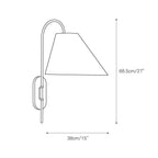 Nyphaiel Applique Murale Laiton Tissu Minimaliste Moderne - Neutralighting