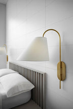 Nyphaiel Applique Murale Laiton Tissu Minimaliste Moderne - Neutralighting