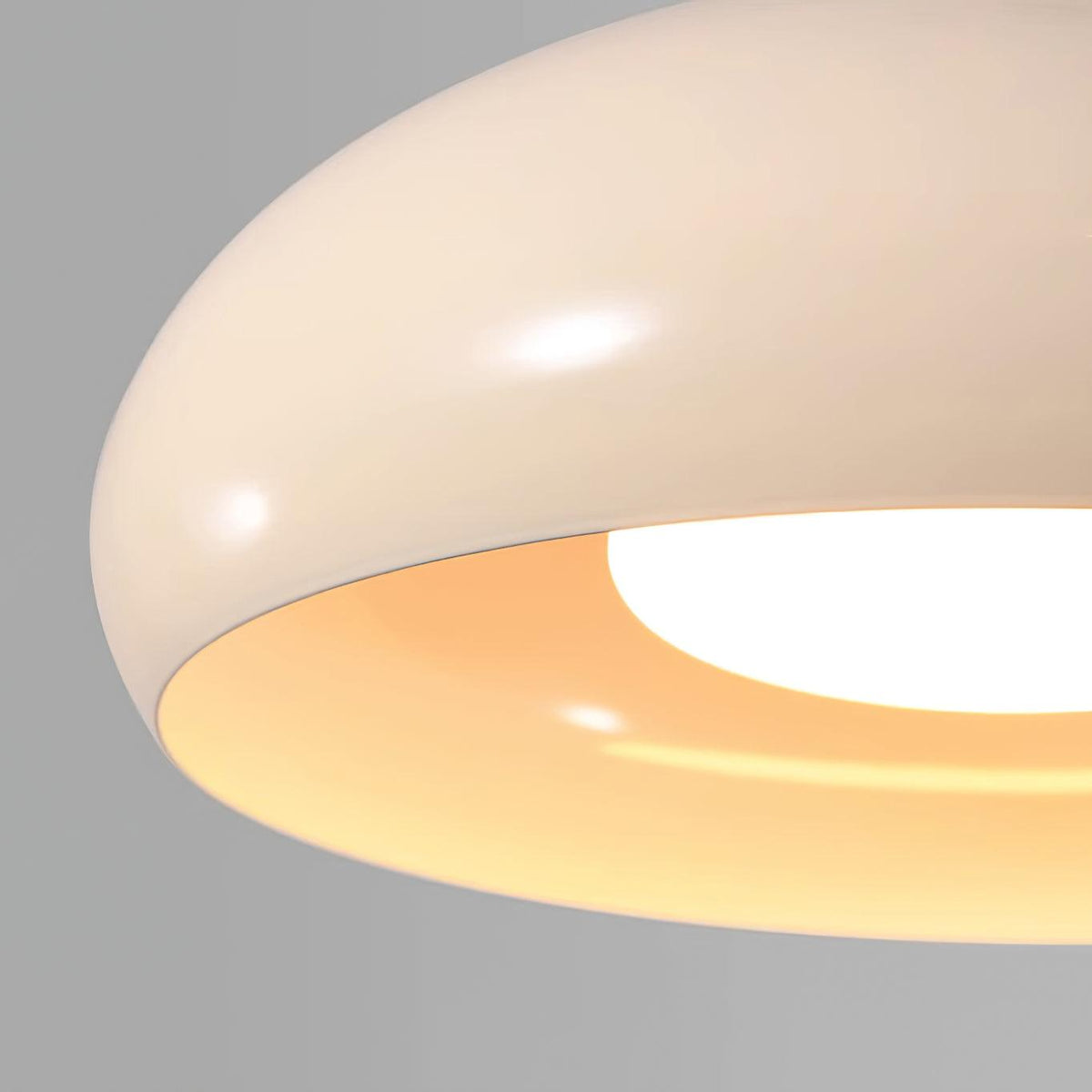 Lampe Pendante Abat-jour Dôme Blanc Accent Rouge Urban Retro - Neutralighting