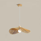 Suspension Tissé Chanvre Ombre Sculptural Naturel Moderne - Neutralighting