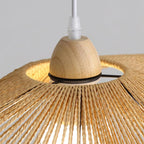 Suspension Tissé Chanvre Ombre Sculptural Naturel Moderne - Neutralighting