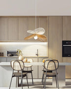 Suspension Tissé Chanvre Ombre Sculptural Naturel Moderne - Neutralighting