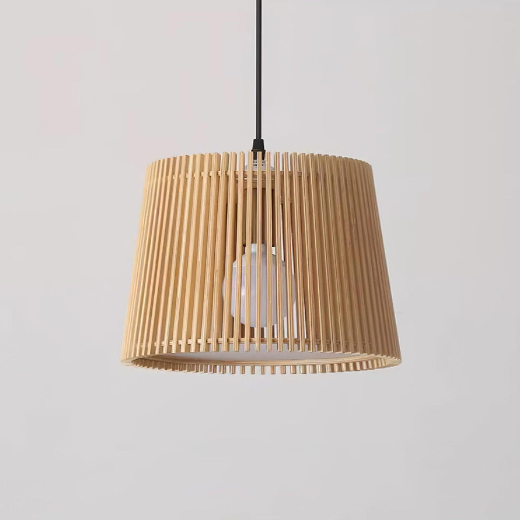 Kitami Lampe Suspendue Lamelles en Bois Bohème - Neutralighting
