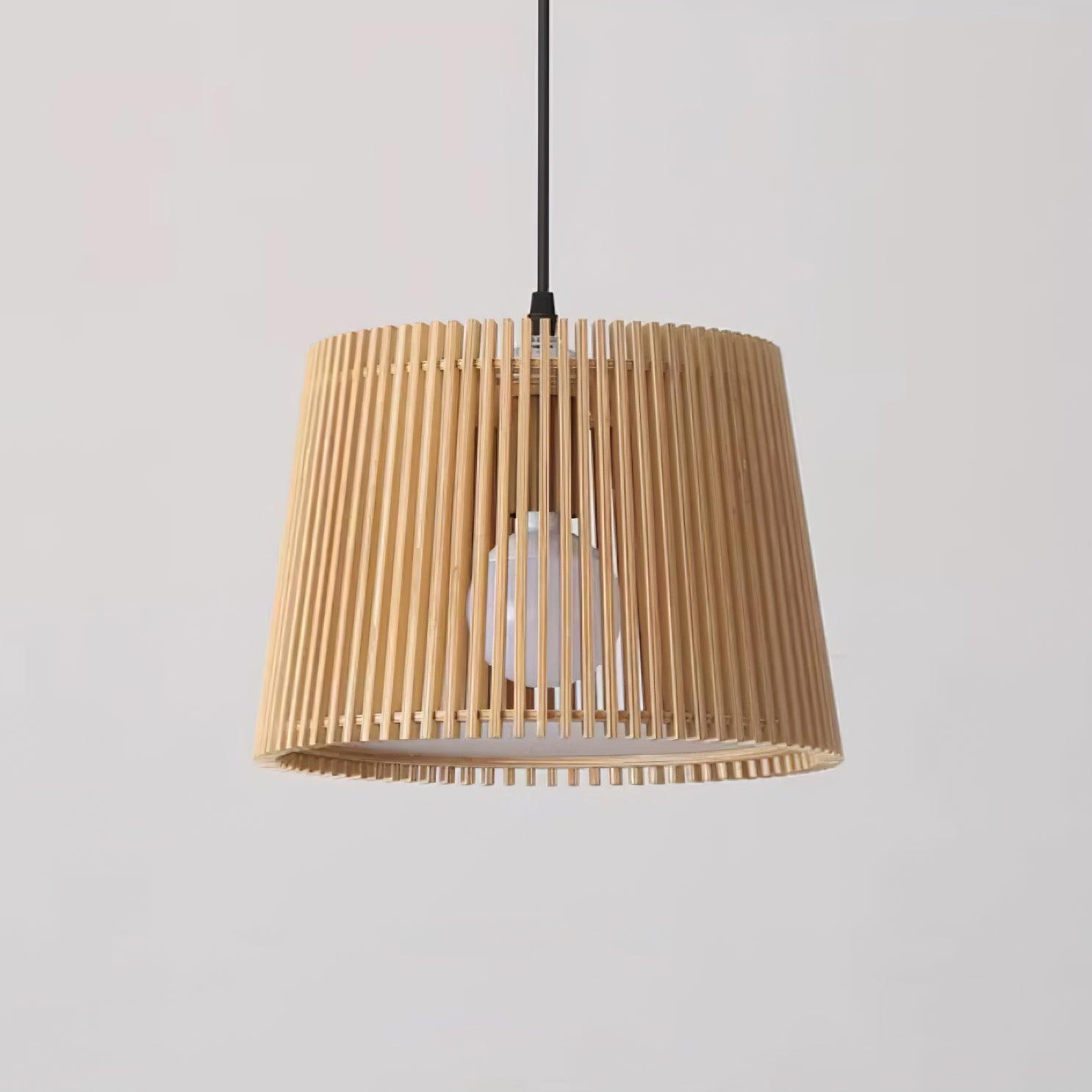Kitami Lampe Suspendue Lamelles en Bois Bohème - Neutralighting