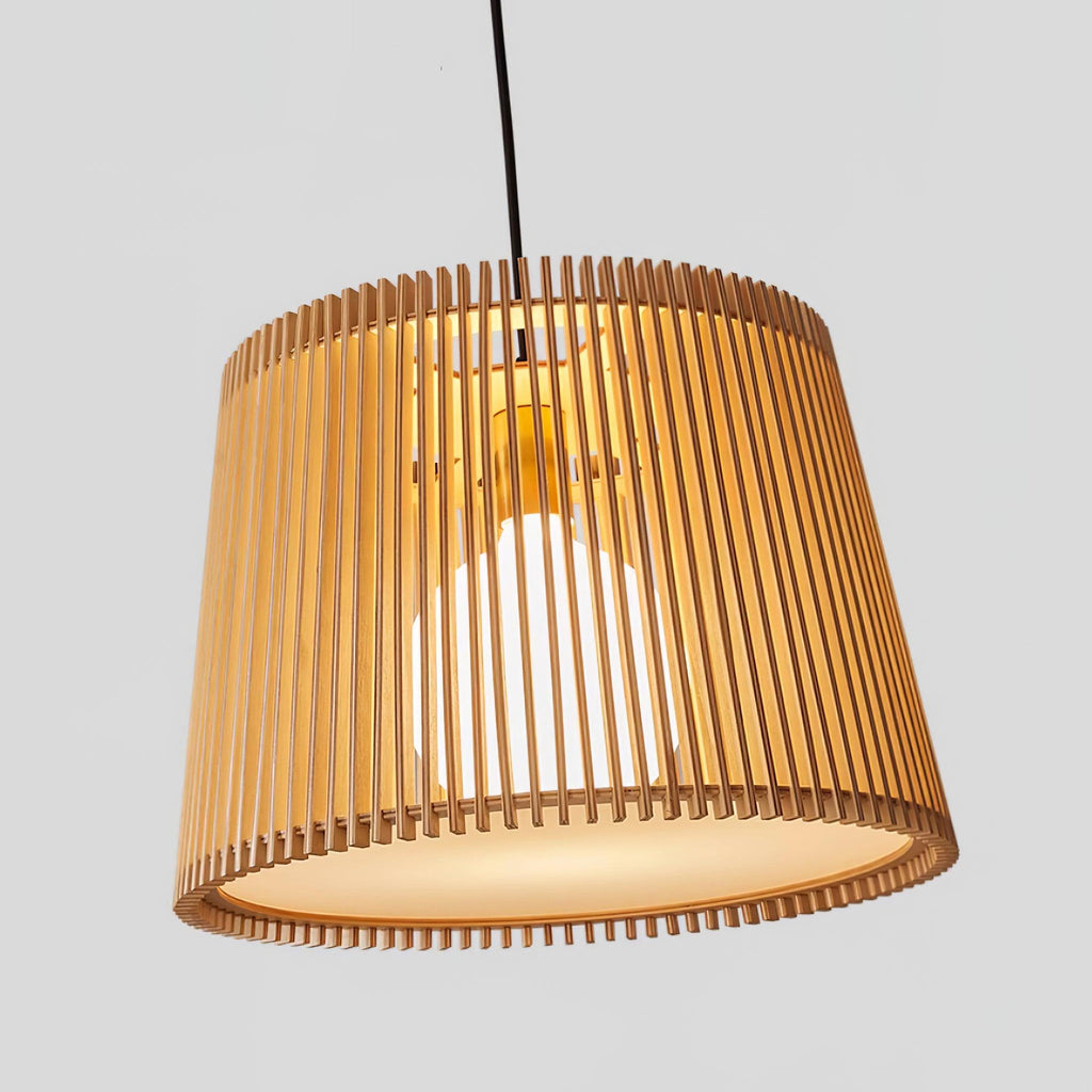 Kitami Lampe Suspendue Lamelles en Bois Bohème - Neutralighting