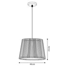 Kitami Lampe Suspendue Lamelles en Bois Bohème - Neutralighting