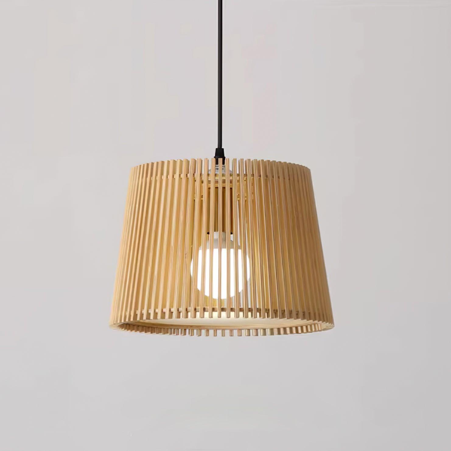 Kitami Lampe Suspendue Lamelles en Bois Bohème - Neutralighting