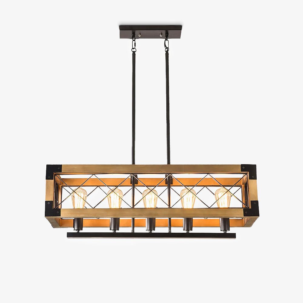 Grid Lustre Rectangulaire Pour Îlot de Cuisine - Neutralighting